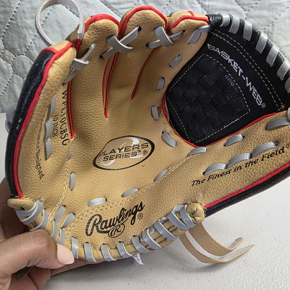 Rawlings Men’s Tan and Black Baseball Glove - Picture 8 of 9